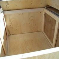interior of prefabricated crate